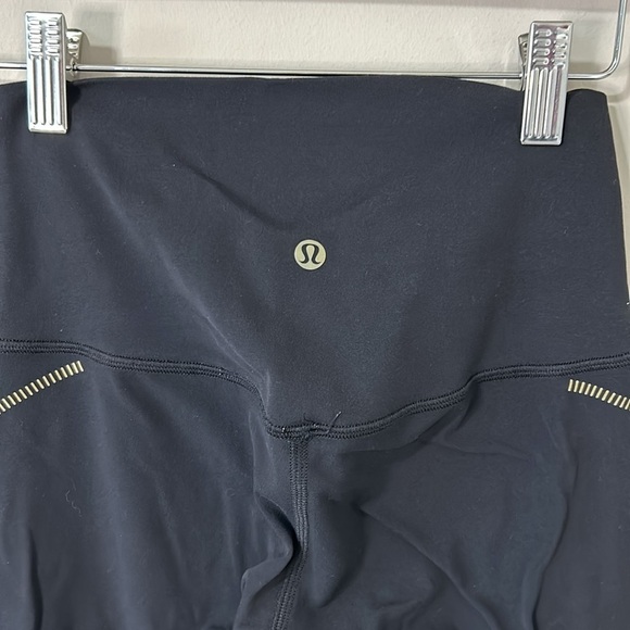 LULULEMON Align High Rise Crop Legging Gold French Press Limited Addition Sz 4 - Picture 6 of 12